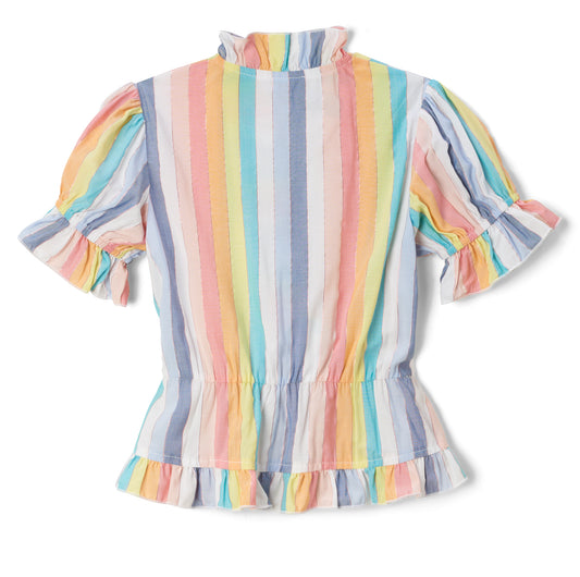Children's Railroad Wrap Top